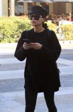 NAYA RIVERA Leaves a Salon in Beverly Hills 12/28/2017