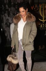 NICOLE MURPHY Out for Dinner at Catch LA in West Hollywood 12/17/2017