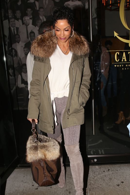 NICOLE MURPHY Out for Dinner at Catch LA in West Hollywood 12/17/2017
