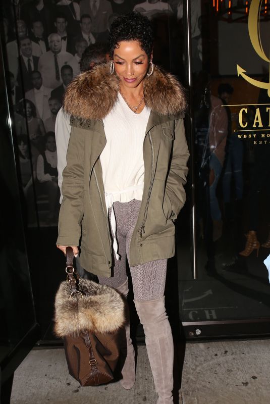 NICOLE MURPHY Out for Dinner at Catch LA in West Hollywood 12/17/2017