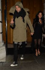 NICOLE SCHERZINGER and Grigor Dimitrov Leaves Milo Restaurant in London 12/02/2017