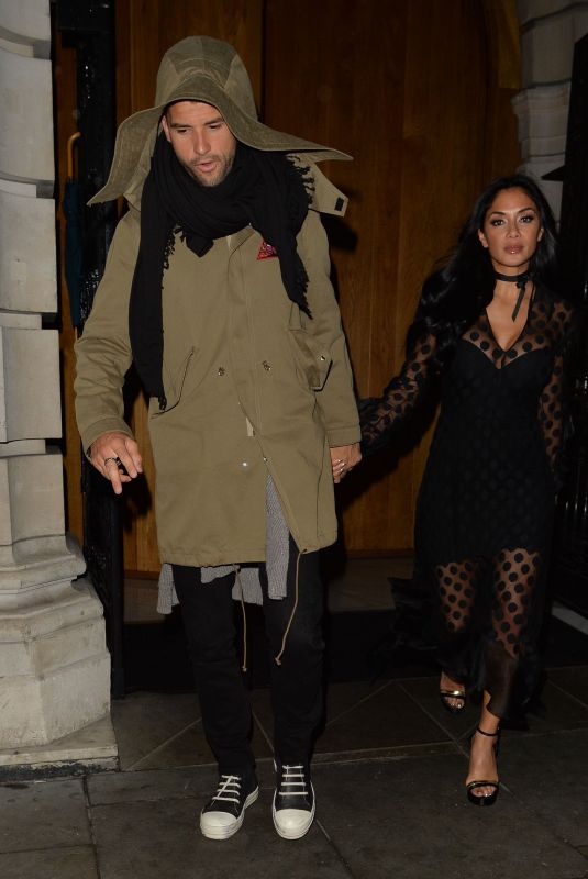 NICOLE SCHERZINGER and Grigor Dimitrov Leaves Milo Restaurant in London 12/02/2017