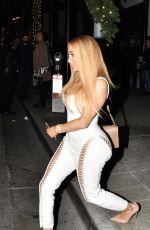 NIKKI MUDARRIS at Mastros Steakhouse in West Hollywood 12/26/2017