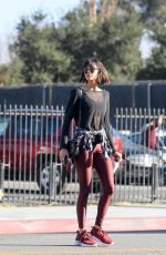 NINA DOBREV Heading to a Gym in Los Angeles 12/05/2017