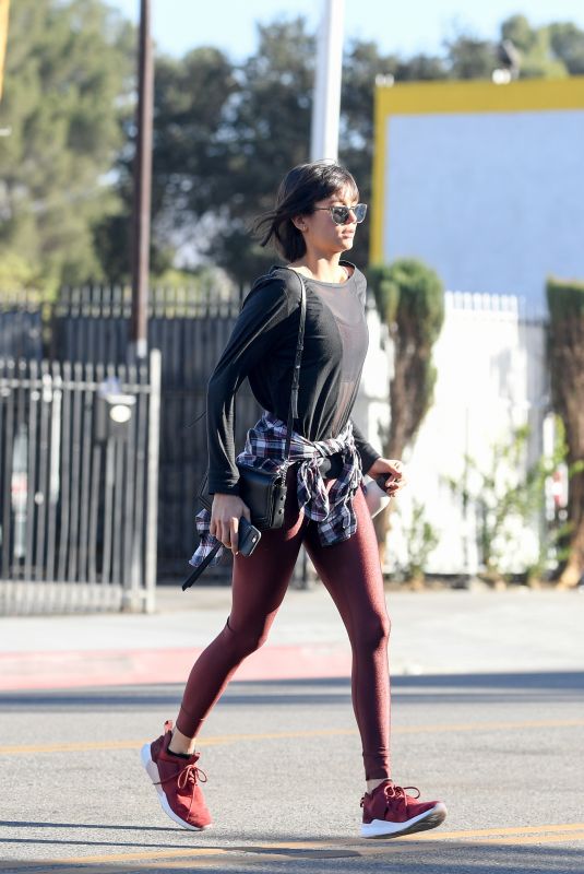 NINA DOBREV Heading to a Gym in Los Angeles 12/05/2017