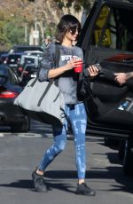 NINA DOBREV Heading to a Gym in Los Angeles 12/15/2017