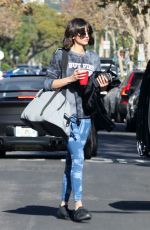 NINA DOBREV Heading to a Gym in Los Angeles 12/15/2017