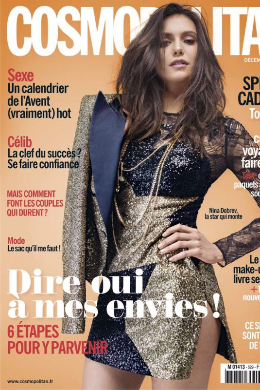 NINA DOBREV in Cosmopolitan Magazine, December 2017