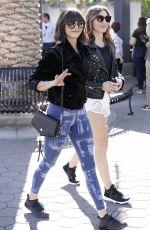 NINA DOBREV on the Set of Extra in Universal City 12/15/2017