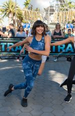 NINA DOBREV on the Set of Extra in Universal City 12/15/2017