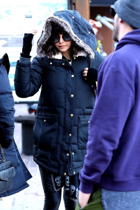 NINA DOBREV Out and About in Aspen 12/28/2017