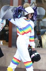 NINA DOBREV Out and About in Aspen 12/30/2017