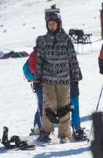 NINA DOBREV Out Snowboarding in Aspen 12/29/2017