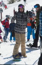 NINA DOBREV Out Snowboarding in Aspen 12/29/2017