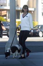 NINA DOBREV Out with Her Dog in Los Angeles 12/01/2017