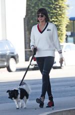 NINA DOBREV Out with Her Dog in Los Angeles 12/01/2017