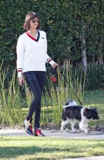 NINA DOBREV Out with Her Dog in Los Angeles 12/01/2017