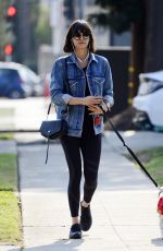 NINA DOBREV Out with Her Dog Maverick in Hollywood 12/16/2017