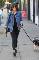 NINA DOBREV Out with Her Dog Maverick in Hollywood 12/16/2017