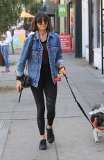 NINA DOBREV Out with Her Dog Maverick in Hollywood 12/16/2017