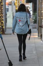 NINA DOBREV Shopping at Rodeo Drive in Beverly Hills 12/19/2017