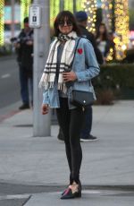 NINA DOBREV Shopping at Rodeo Drive in Beverly Hills 12/19/2017