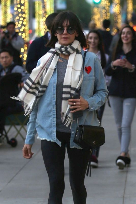 NINA DOBREV Shopping at Rodeo Drive in Beverly Hills 12/19/2017