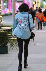 NINA DOBREV Shopping at Rodeo Drive in Beverly Hills 12/19/2017