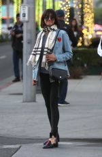 NINA DOBREV Shopping at Rodeo Drive in Beverly Hills 12/19/2017