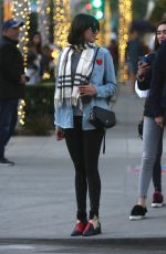 NINA DOBREV Shopping at Rodeo Drive in Beverly Hills 12/19/2017