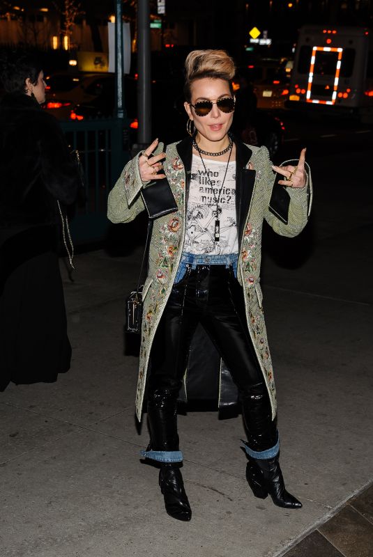 NOOMI RAPACE Night Out in New York 11/30/2017
