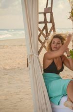 OLIVIA HOLT in Bikini on Vacation in Cancun 12/18/2017