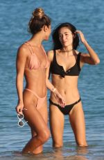 OLIVIA PASCALE and ERIKA WHEATON in Bikinis at a Beach in Miami 12/12/2017
