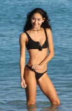 OLIVIA PASCALE and ERIKA WHEATON in Bikinis at a Beach in Miami 12/12/2017