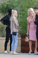 PAMELA ANDERSON and Brandon Thomas Lee at Soho Club in Malibu 12/16/2017