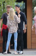 PAMELA ANDERSON and Brandon Thomas Lee at Soho Club in Malibu 12/16/2017