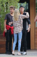 PAMELA ANDERSON and Brandon Thomas Lee at Soho Club in Malibu 12/16/2017