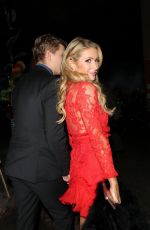 PARIS HILTON and Chris Zylka at a Party in West London 12/14/2017