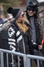 PARIS HILTON and Chris Zylka Out and About in Aspen 12/30/2017