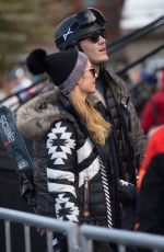 PARIS HILTON and Chris Zylka Out and About in Aspen 12/30/2017