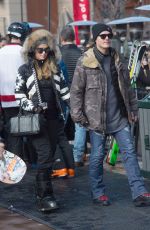 PARIS HILTON and Chris Zylka Out and About in Aspen 12/30/2017