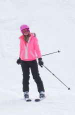 PARIS HILTON and Chris Zylka Out Skiing in Aspen 12/27/2017