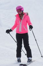 PARIS HILTON and Chris Zylka Out Skiing in Aspen 12/27/2017