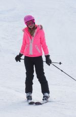 PARIS HILTON and Chris Zylka Out Skiing in Aspen 12/27/2017