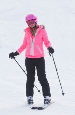 PARIS HILTON and Chris Zylka Out Skiing in Aspen 12/27/2017