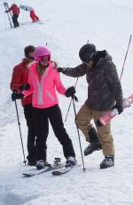 PARIS HILTON and Chris Zylka Out Skiing in Aspen 12/27/2017