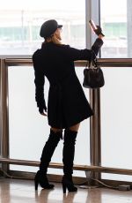 PARIS HILTON at Heathrow Airport in London 12/14/2017