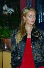 PARIS HILTON Out for Christmas Dinner at Il Piccolino in Beverly Hills 12/24/2017