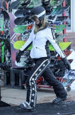 PARIS HILTON Out Skiing in Aspen 12/28/2017