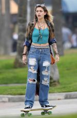 PARIS JACKSON Out Skateboarding at Venice Beach Boardwalk 12/30/2017